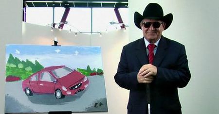 Volvo namalowane przez niewidomego Turka na eBayu
