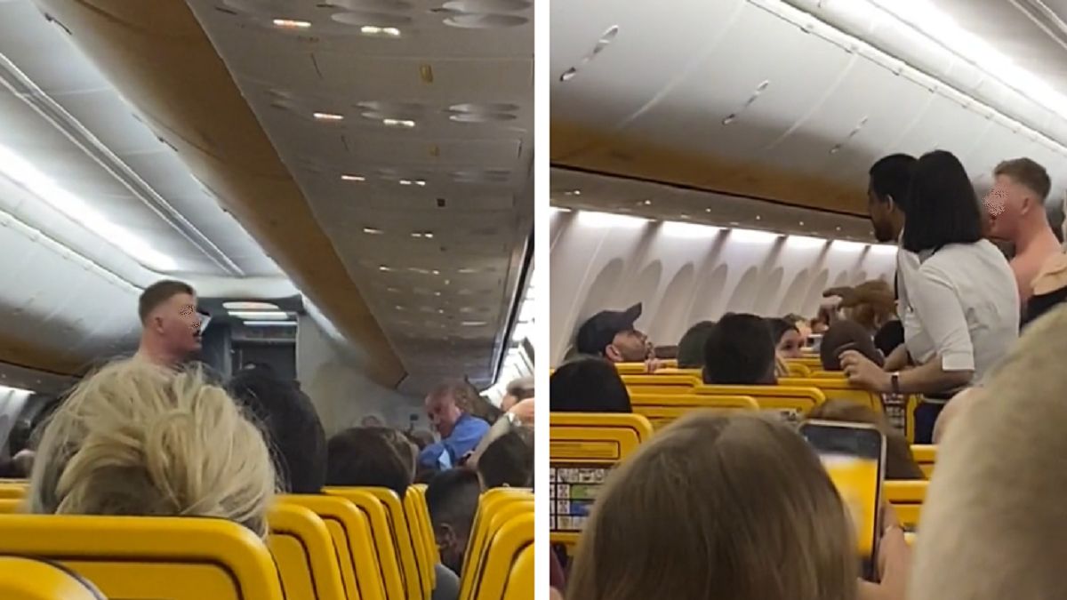 Pasażer Ryanair aresztowany. Rozebrał się i krzyczał podczas lotu