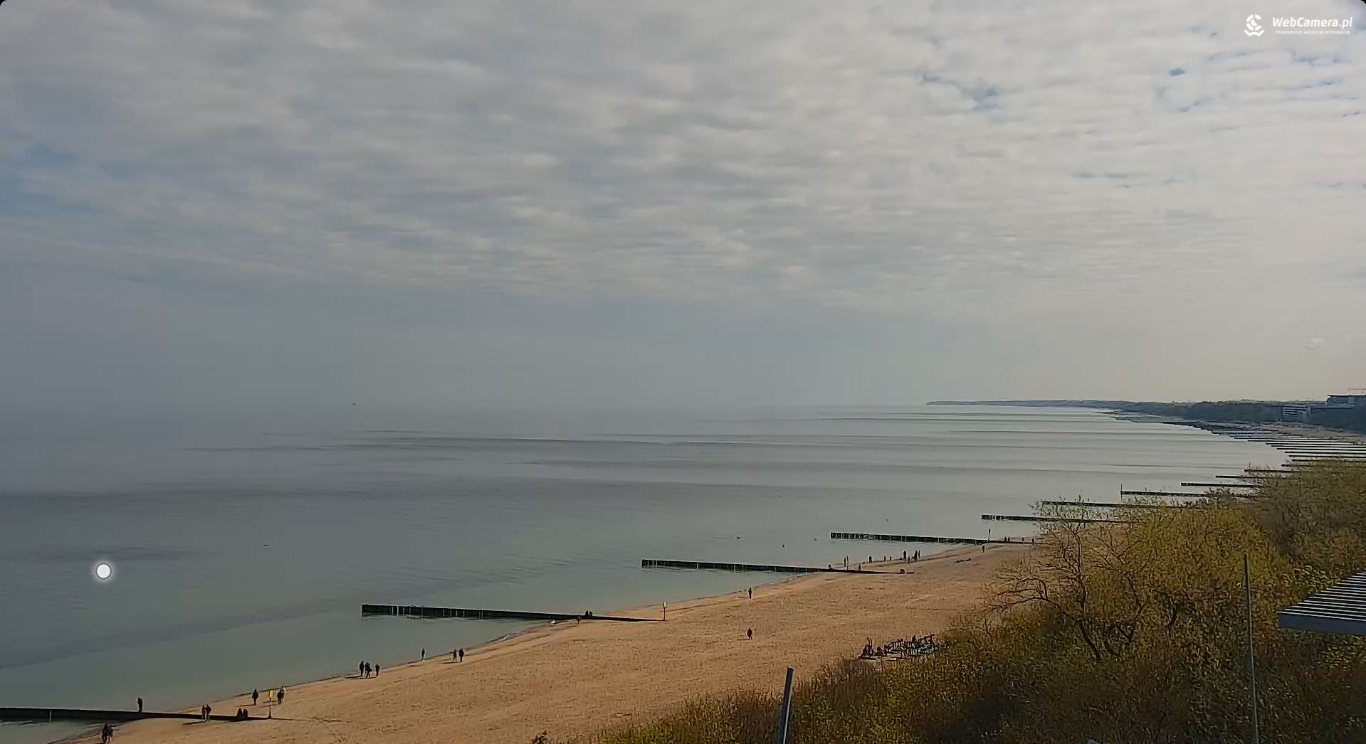 20 kwietnia, 10:25 - widok w Kołobrzegu.