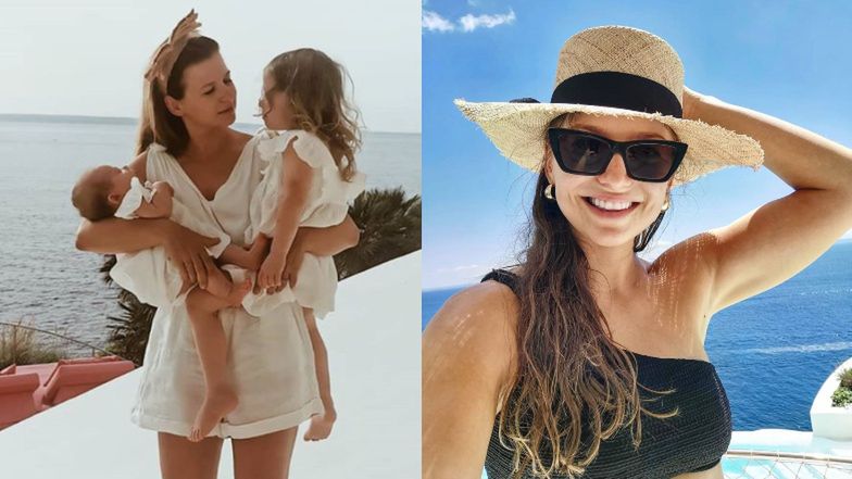 Wakacyjna Anna Lewandowska pozuje z córkami