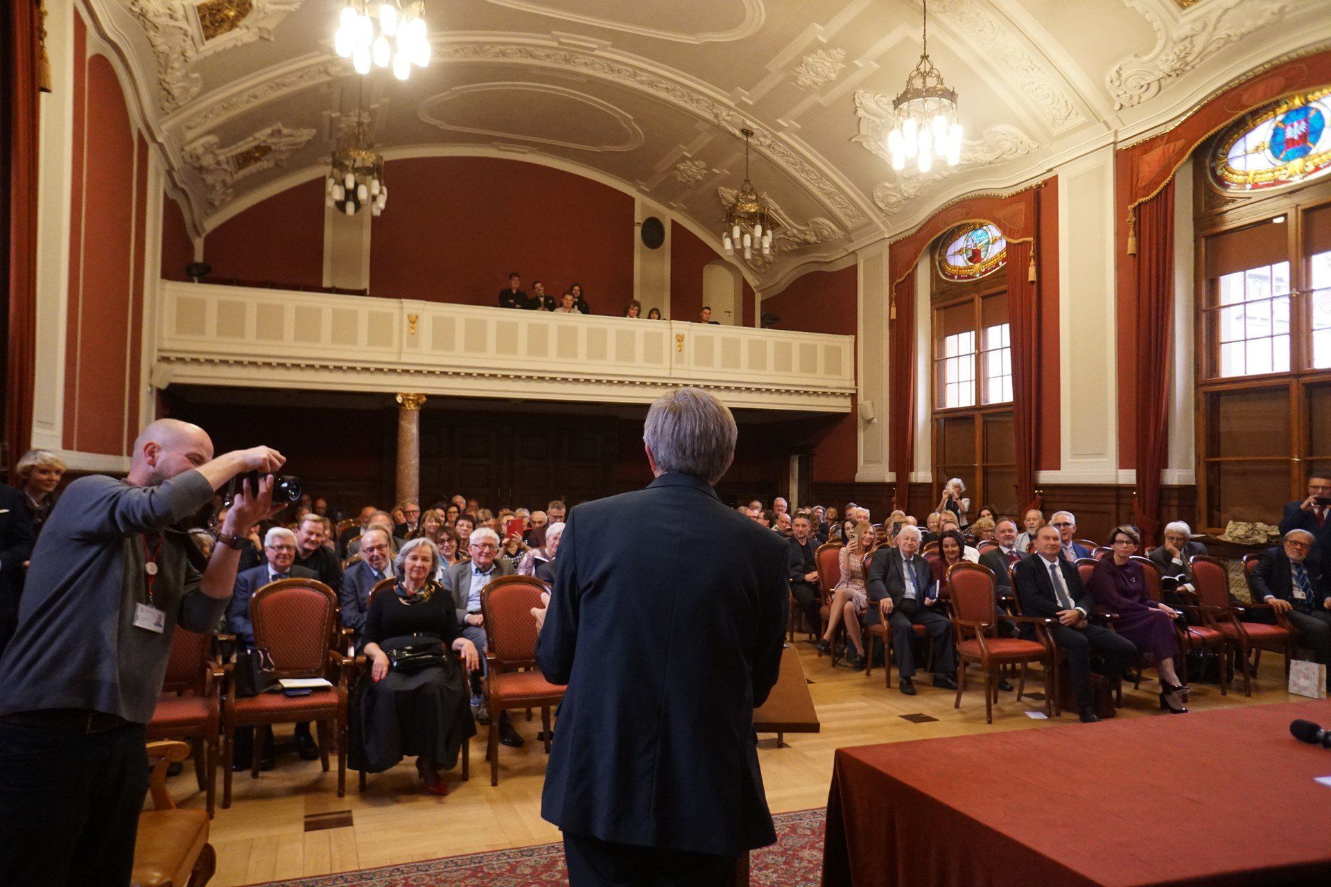 Jubileusz profesora świętowano podczas spotkania w Auli Lubrańskiego Collegium Minus 