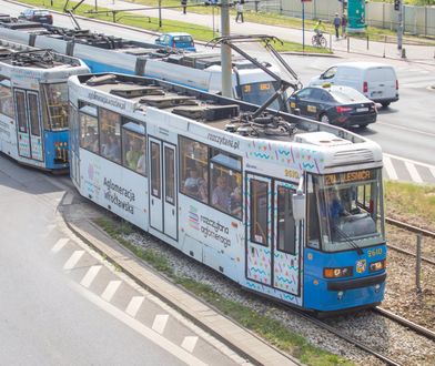 Wrocław. Wypadek tramwaju z busem. Zablokowane torowisko