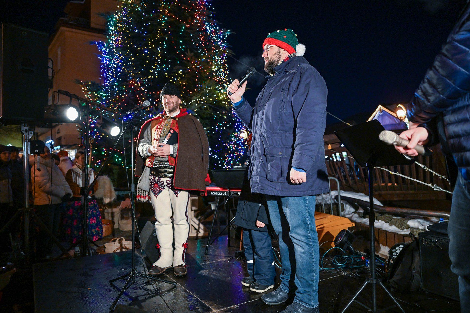 Zaświecenie choinki na Krupówkach