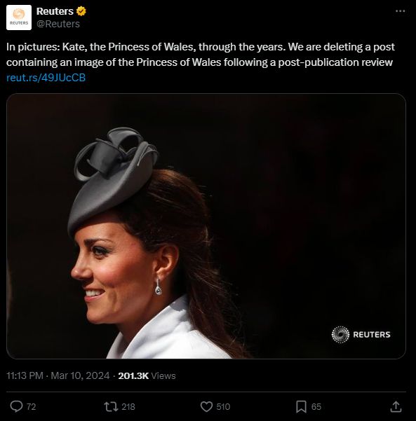 Post agencji Reuters na Twitterze