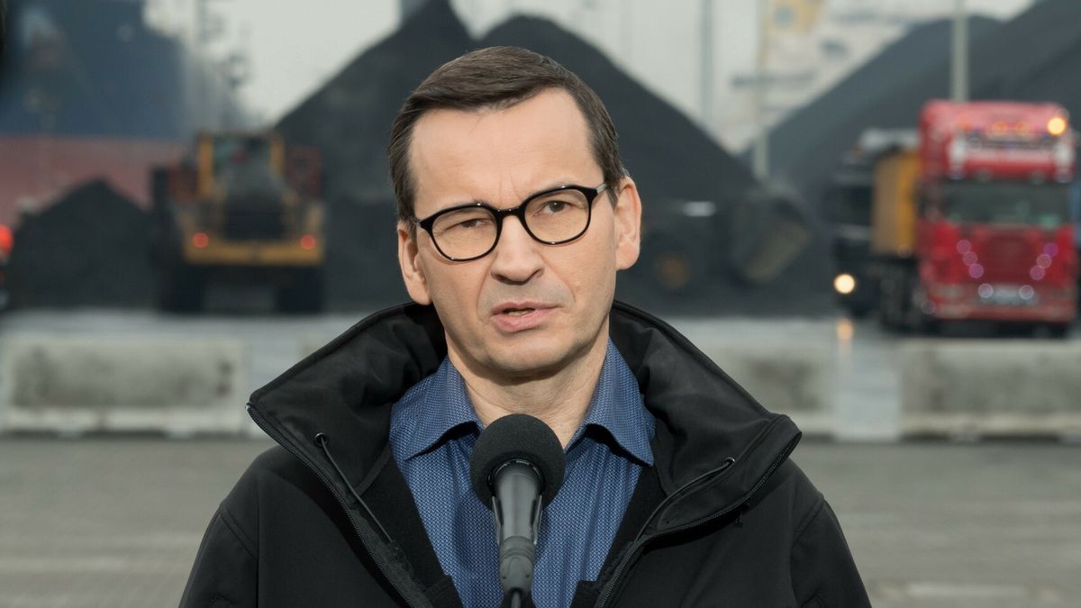 Premier Mateusz Morawiecki na odprawie sztabu w?glowego w Gda?sku22.10.2022 Gdansk Port Gdansk Eksploatacja Odprawa sztabu weglowego z udzialem premiera Mateusza MorawieckiegoFot. Wojciech Strozyk/REPORTERN/z: Mateusz MorawieckiWojciech Strozyk/REPORTER