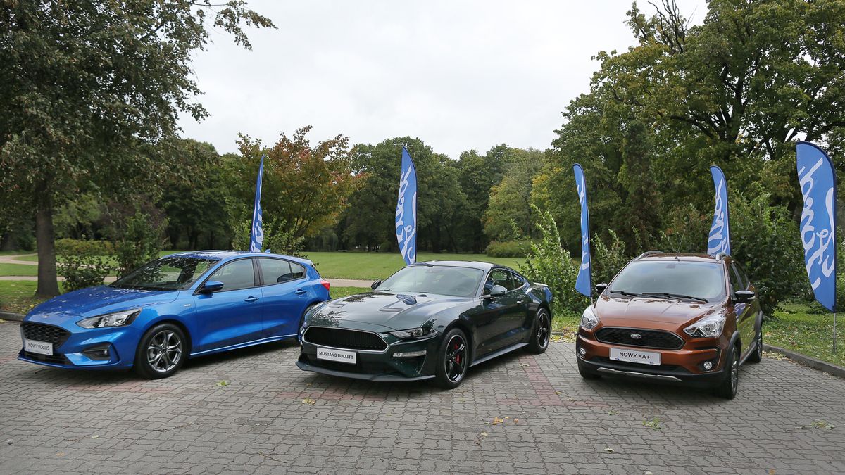 Nowości Forda na polskim rynku - Focus, Mustang Bullitt i Ka+ Active.
