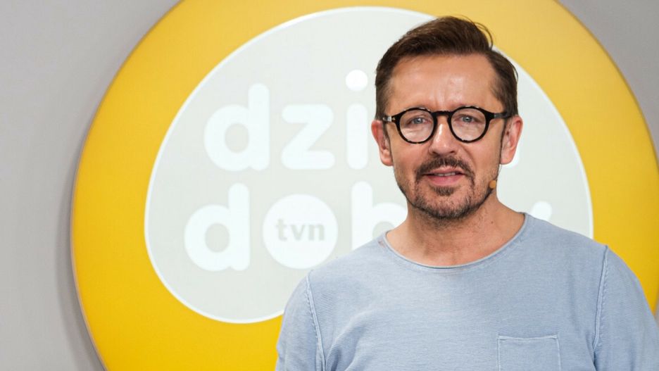Andrzej Polan na planie "Dzie dobry TVN"