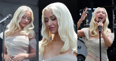 Christina Aguilera zaśpiewała na otwarciu Obama Presidential Center, a internauci dopytują: "CO SIĘ DZIEJE Z JEJ TWARZĄ?" (ZDJĘCIA)