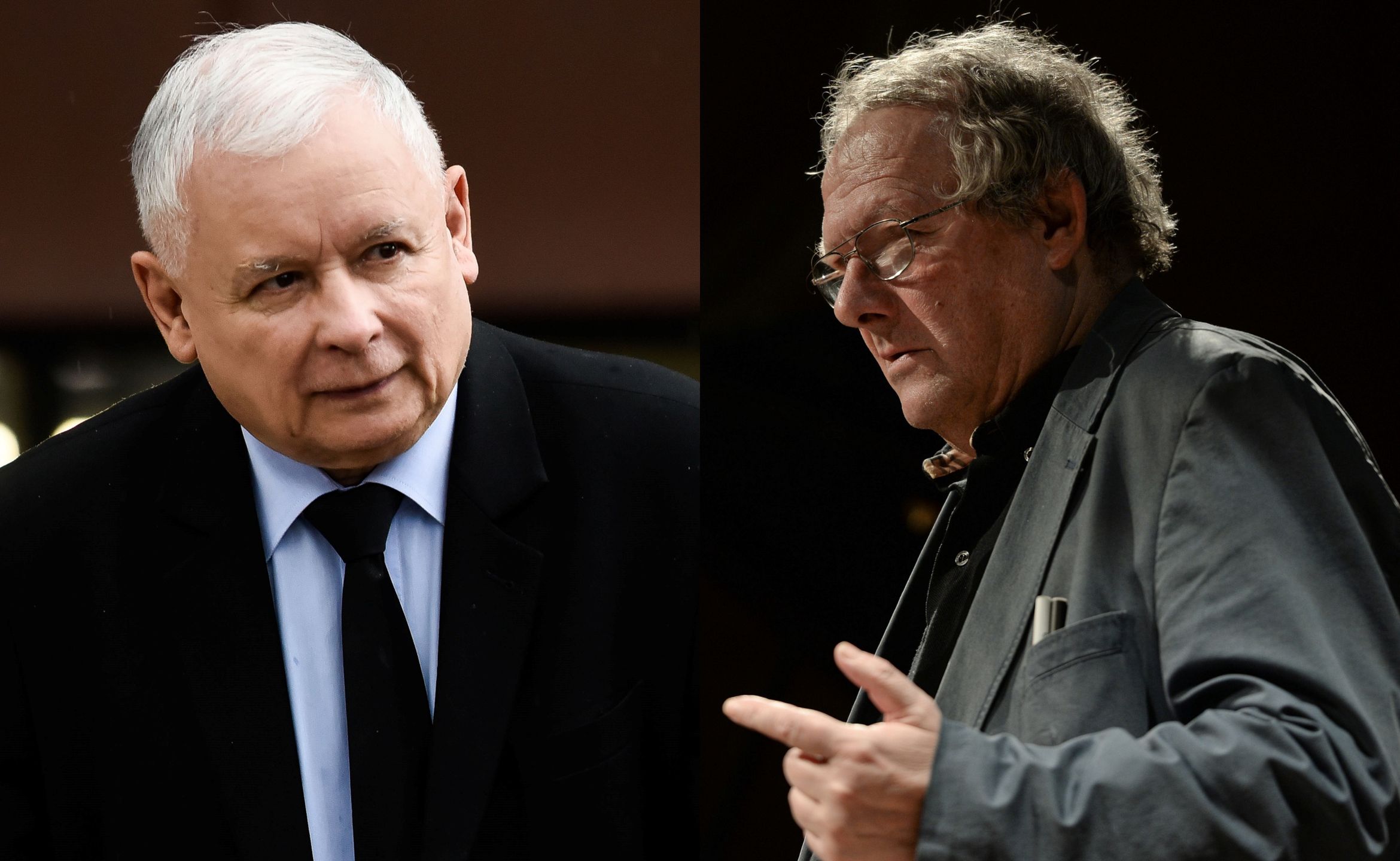 Jarosław Kaczyński, Adam Michnik 