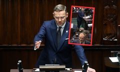 Człowiek Nawrockiego uderza w Tuska. Pokazał, co uchwyciły kamery