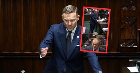 Człowiek Nawrockiego uderza w Tuska. Pokazał, co uchwyciły kamery