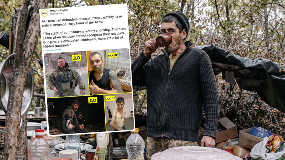 Ukraińscy żołnierze wracający z niewoli są w bardzo złym stanie