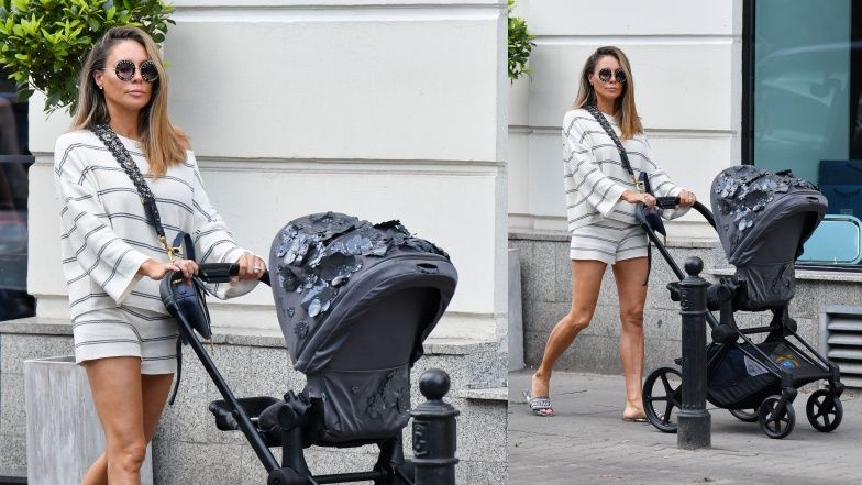 Małgorzata Rozenek na rodzinnym spacerze z Radkiem, dziećmi, rodzicami, bratem i jego NOWĄ PARTNERKĄ