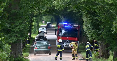Groźny wypadek pod Działdowem. Czwórka dzieci w szpitalu