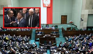 Wrzawa w Sejmie. Wstał nawet Kaczyński