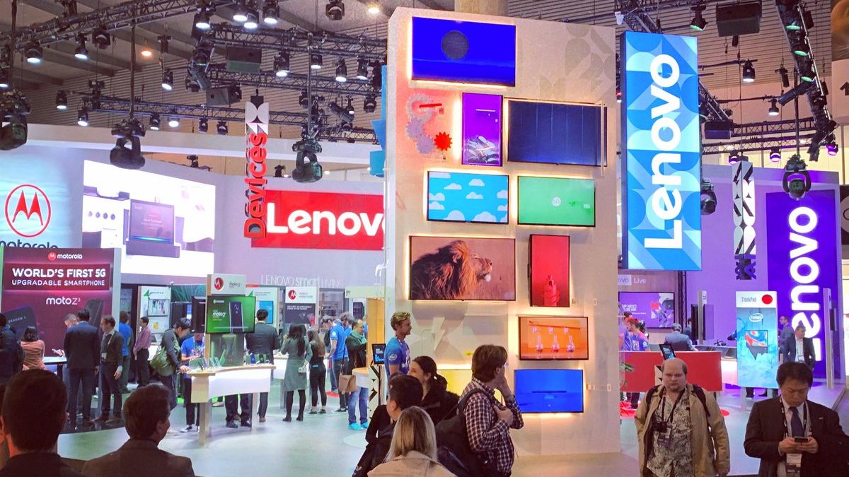 Stoisko Lenovo na MWC 2019