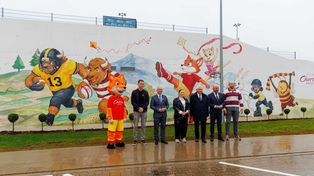 Nowy mural na Chorten Arenie w Białymstoku ma promować sport i różnorodność