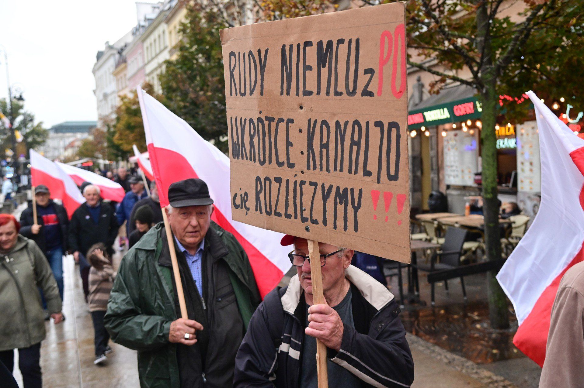 Protest PiS w Warszawie