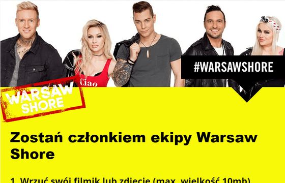 MTV planuje jubileuszową edycję „Warsaw Shore”. Startują castingi wśród widzów