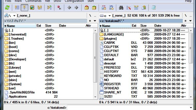 Dostęp do plików iPhone'a poprzez Total Commander'a 1