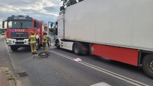 Kierowca ciężarówki potrącił 10-letnią dziewczynkę na pasach. Poszkodowana trafiła do szpitala