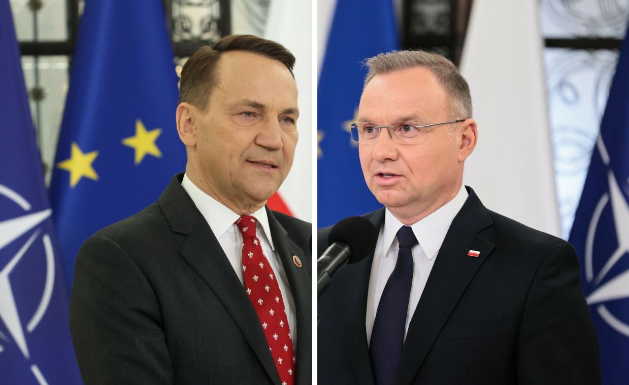 "Pan prezydent chyba nie doczytał". Sikorski odpowiada Dudzie