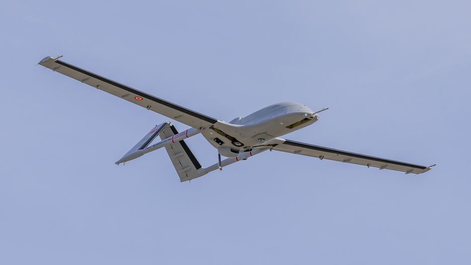 ISTANBUL, TURKIYE - NOVEMBER 10: (----EDITORIAL USE ONLY - MANDATORY CREDIT - 'BAYKAR / HANDOUT' - NO MARKETING NO ADVERTISING CAMPAIGNS - DISTRIBUTED AS A SERVICE TO CLIENTS----) Unmanned combat aerial vehicle (UCAV) Baykar Bayraktar TB3, domestically produced, performs fifth test flight, which it flew with the landing gear closed for the first time, in Istanbul, Turkiye on November 10, 2023. Turkish drone-maker Baykar, announced that its new model of unmanned combat aerial vehicle (UCAV), the Bayraktar TB3, completed its fifth flight, Medium-altitude performance test, successfully. (Photo by BAYKAR/Handout/Anadolu via Getty Images)