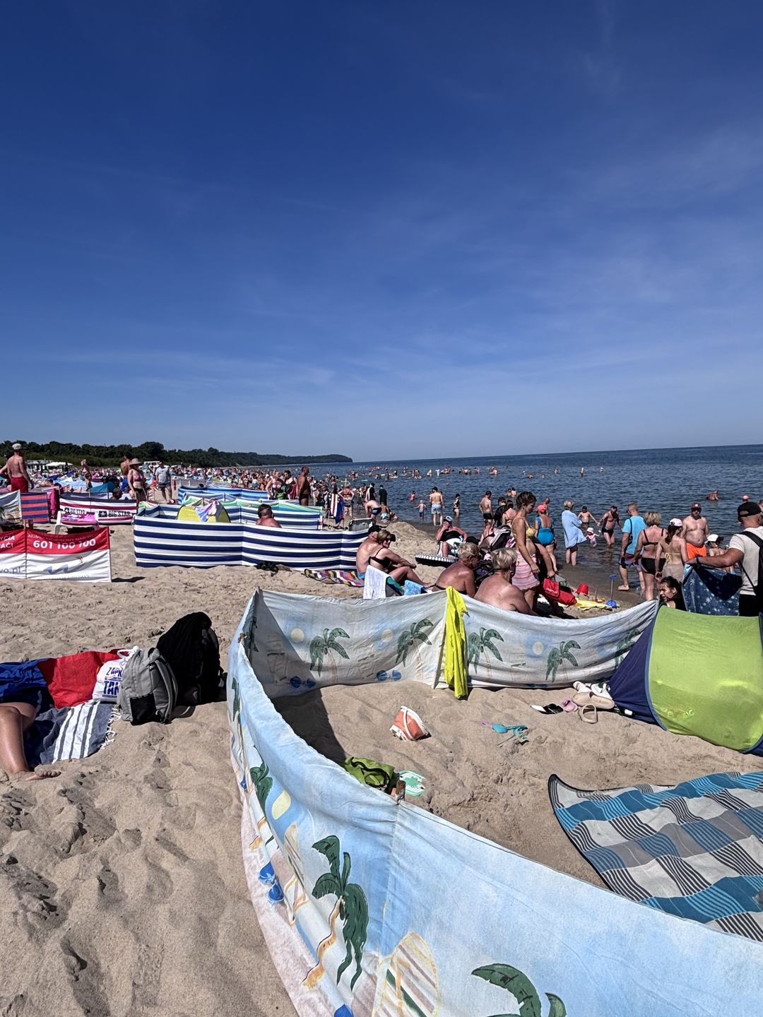 Parawany na plaży we Władysławowie
