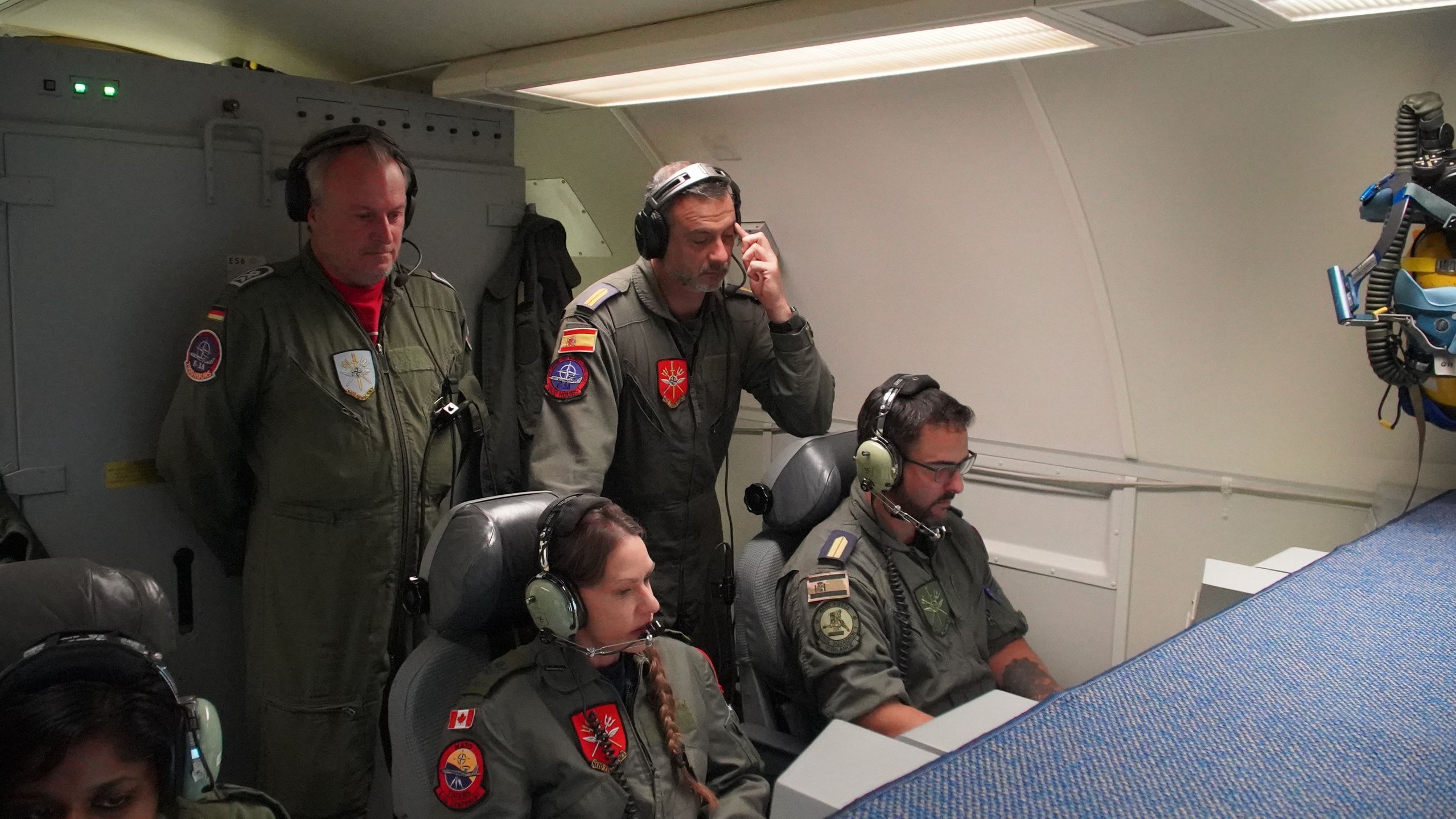 Wnętrze samolotu AWACS