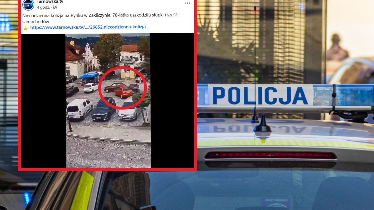 Kobieta uszkodziła kilka samochodów