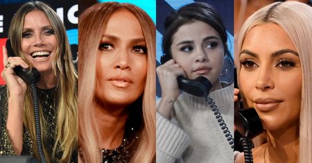 Amerykańskie celebrytki pozują ze słuchawkami: Kardashian, Lopez, Klum, Gomez... (ZDJĘCIA)