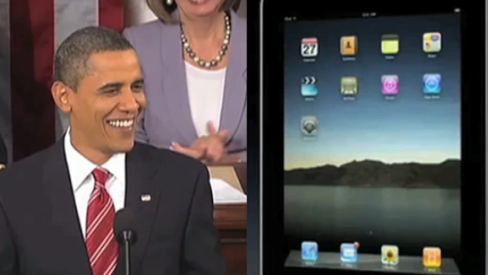 Barack Obama w roli Steve Jobsa, czyli śmieszne filmy i grafiki związane z iPadem 1