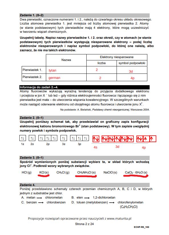 Propozycje rozwiązań opracowane przez nauczycieli z www.maturita.pl
