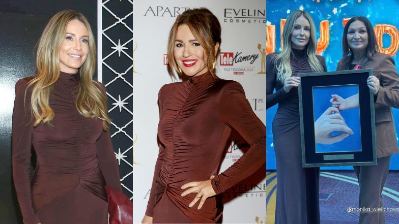 Małgorzata Rozenek i Beata Tadla w identycznych sukienkach