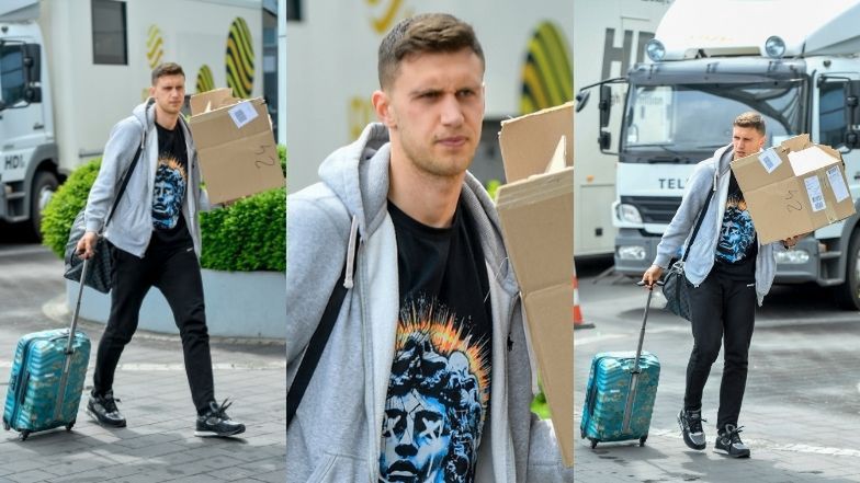 Piłkarze reprezentacji Polski w drodze na zgrupowanie