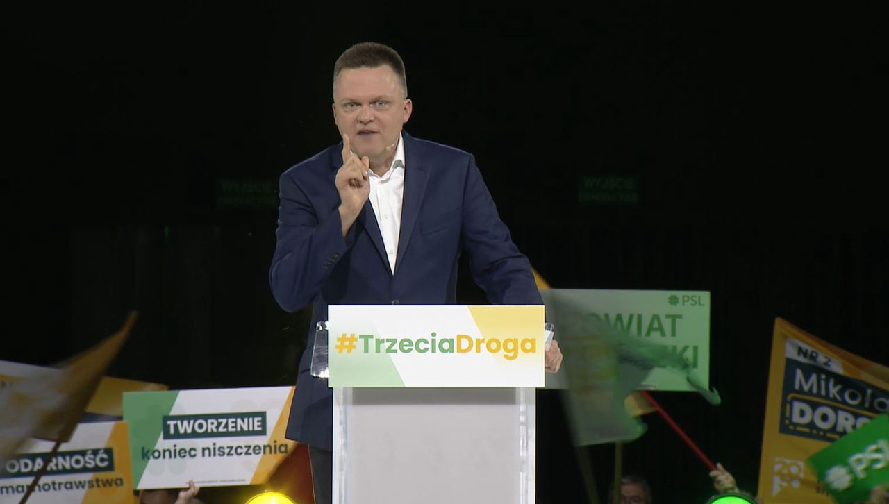 Hołownia grzmiał ze sceny. Tłum zaczął skandować