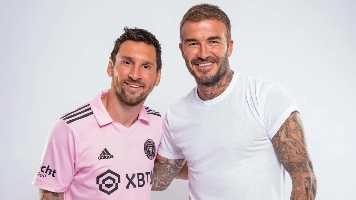 David Beckham wspólnie z Lionelem Messim
