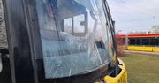 Atak agresji w tramwaju. Mężczyzna rzucił kamieniem w szybę