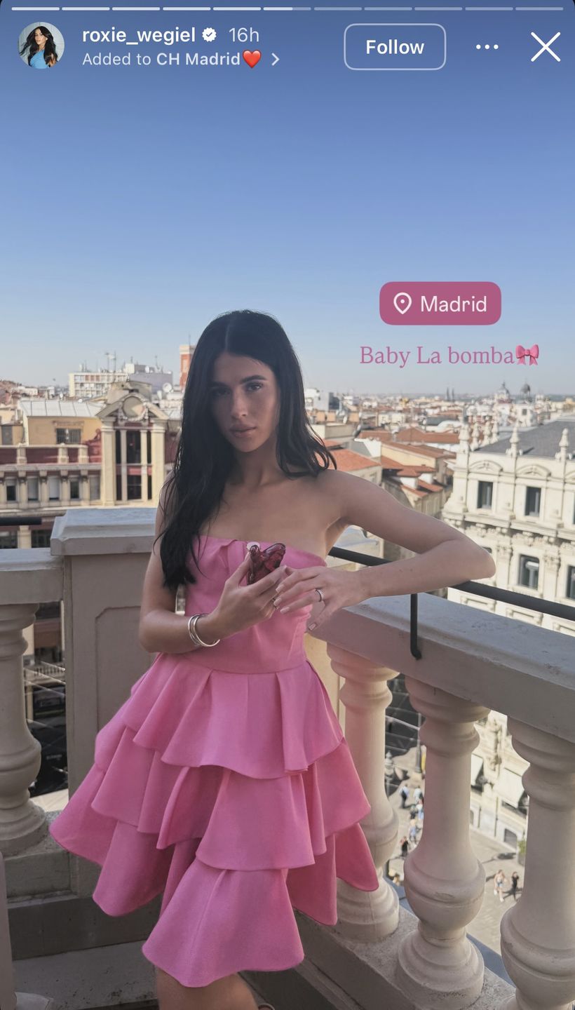 Roksana Węgiel w Madrycie na evencie Carolina Herrera