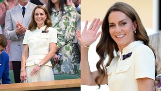 Księżna Kate Middleton ZACHWYCA na Wimbledonie. Oglądała mecz Igi Świątek z loży królewskiej