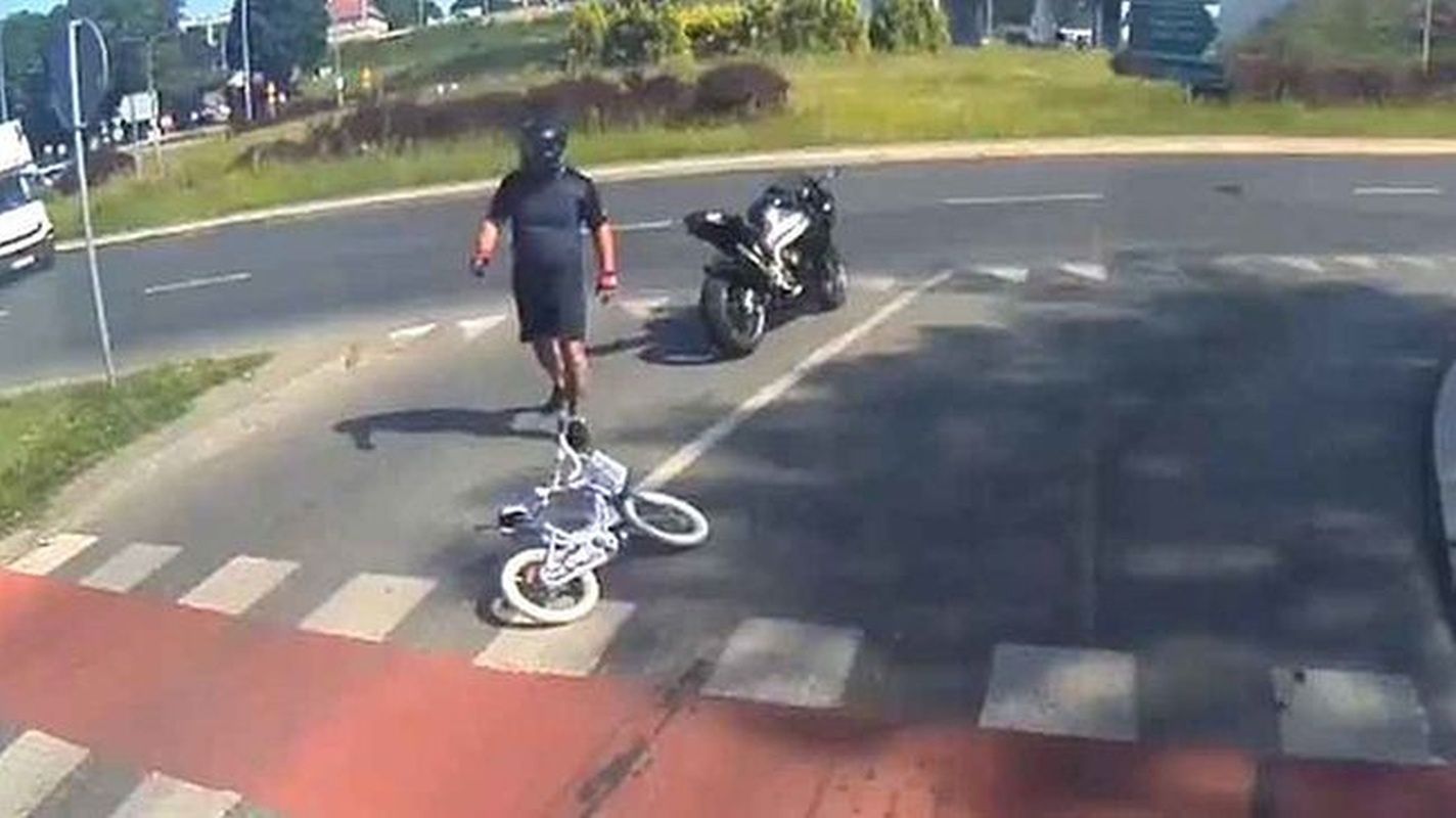 Olszyn. Motocyklista potrącił 6-letnie dziecko i odjechał. Ludzie pomogli go schwytać