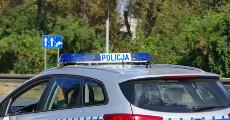 Dostawczak dachował na autostradzie A1 na Śląsku