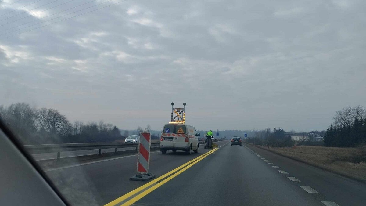 Prace drogowe na DK19
