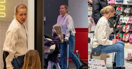 Naturalna Katarzyna Warnke buszuje po centrum handlowym O KULACH z 6-letnią córką (ZDJĘCIA)