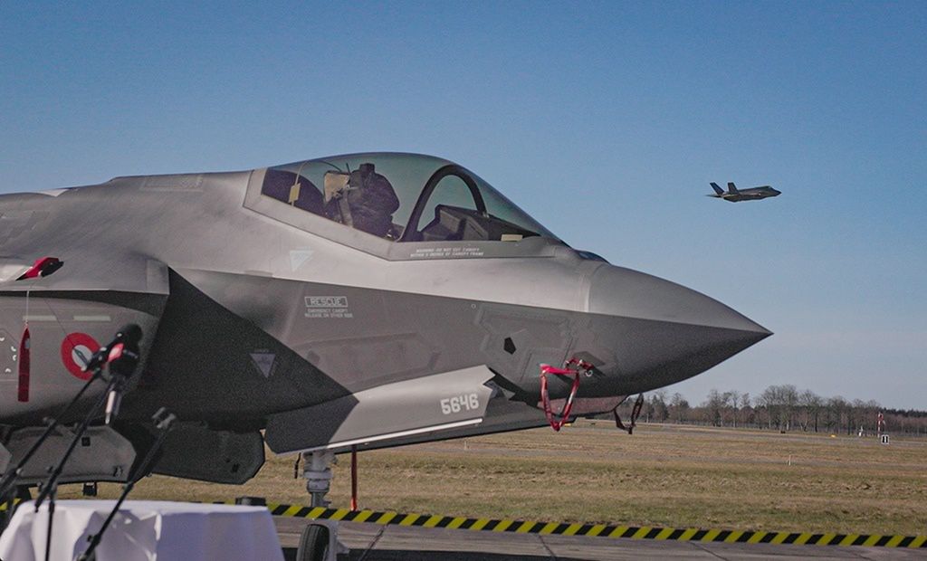 1 kwietnia 2025 r. F-35A duńskich sił powietrznych