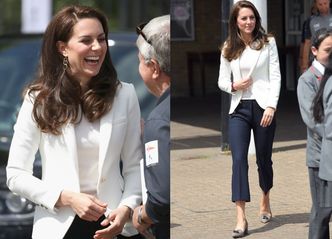Księżna Kate w marynarskiej stylizacji na imprezie charytatywnej (ZDJĘCIA)