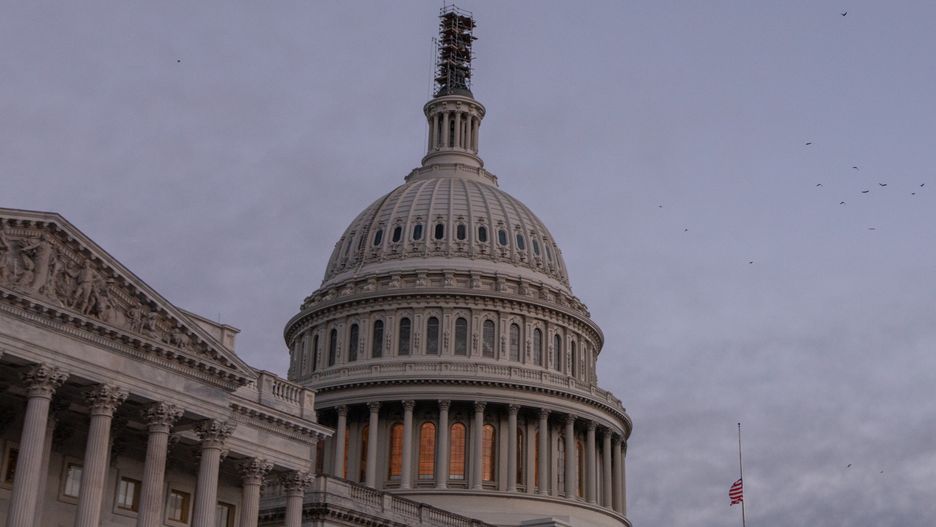 The US Capitol in Washington, DC, US, on Saturday, Sept. 30, 2023. Congress is voting today in a last-ditch effort to, if not avoid a lapse in government funding at midnight tonight, at least try to make a seemingly inevitable shutdown a short one. Photographer: Anna Rose Layden/Bloomberg via Getty Images