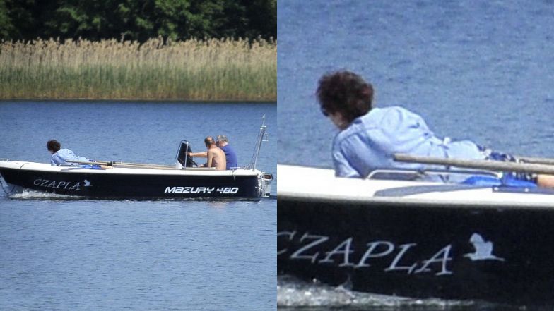 Jolanta i Aleksander Kwaśniewscy odpoczywają na Mazurach