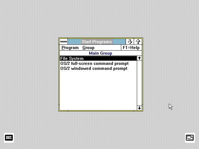 Presentation Manager. Wygląda znajomo, prawda? (fot. OS/2 Museum)
