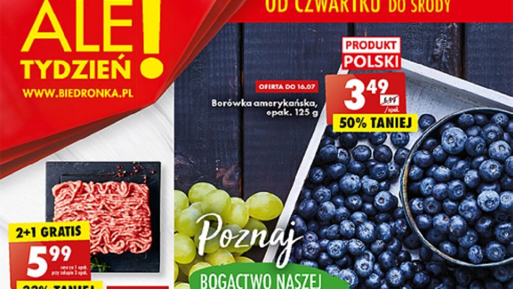 Biedronka gazetka od czwartku 14 lipca [14.07 22]